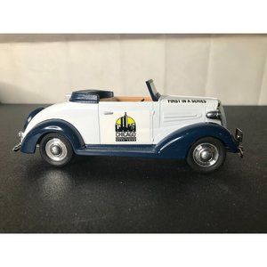 1937 Chevy Cabriolet Roadster Chicago Auto Show Diecast model bank new
